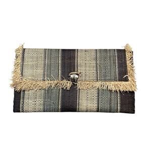 Shebobo Women's Sophie Raffia Envelope Clutch‎ Bag Sustainable Hand Woven Boho